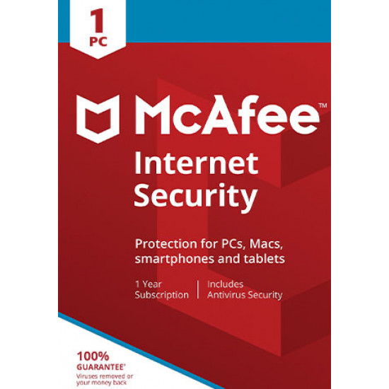 McAfee Internet Security - 1 PC / 1 Year