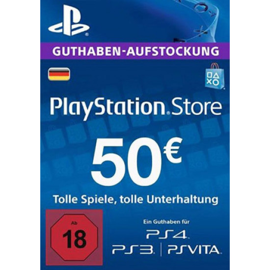 PSN 50 EUR / PlayStation Network Gift Card DE Store