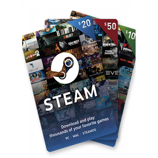 Steam Game Card 30 USD