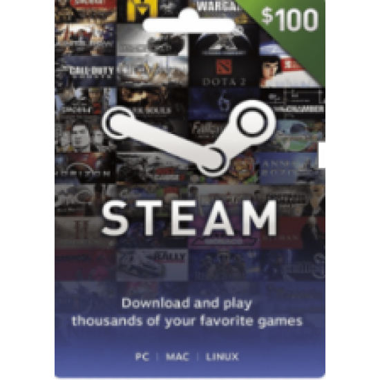 Steam Game Card 100 USD